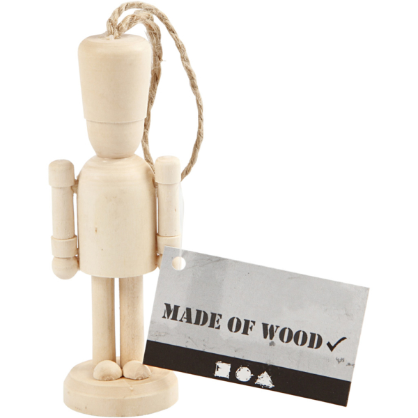 Holzfigur, H 9 cm, B 3 cm, 1 Stk – Bild 3