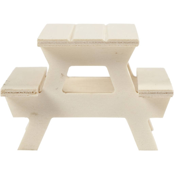 Picknick-Tisch mit Bank, H 5,5 cm, L 8 cm, 1 Stk – Bild 2
