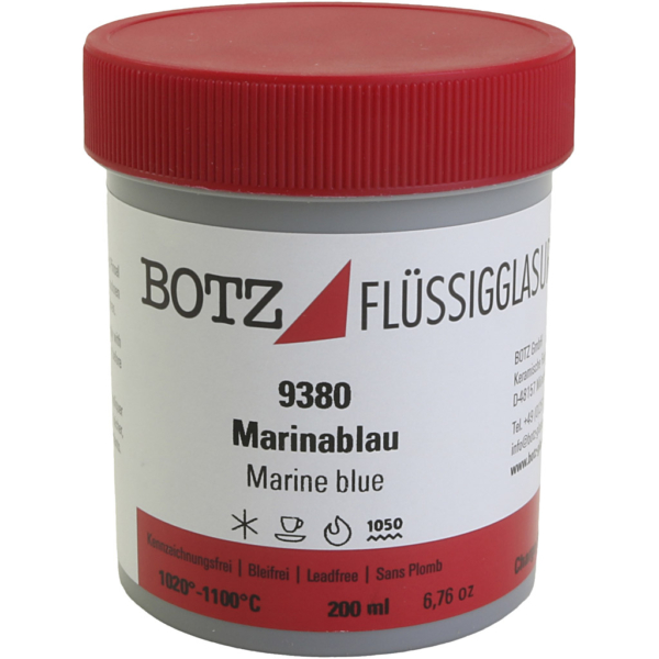 Glasur für Ton, Blau, 200 ml/ 1 Dose