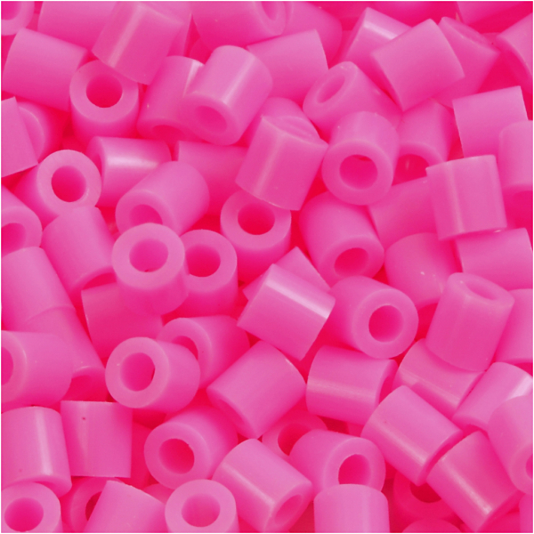Bügelperlen, Größe 5x5 mm, Lochgröße 2,5 mm, medium, Rosa (32222), 1100 Stk/ 1 Pck – Bild 3