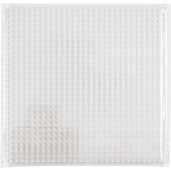 Steckplatte, Größe 14,5x14,5 cm, Transparent, 1 Stk – Bild 2
