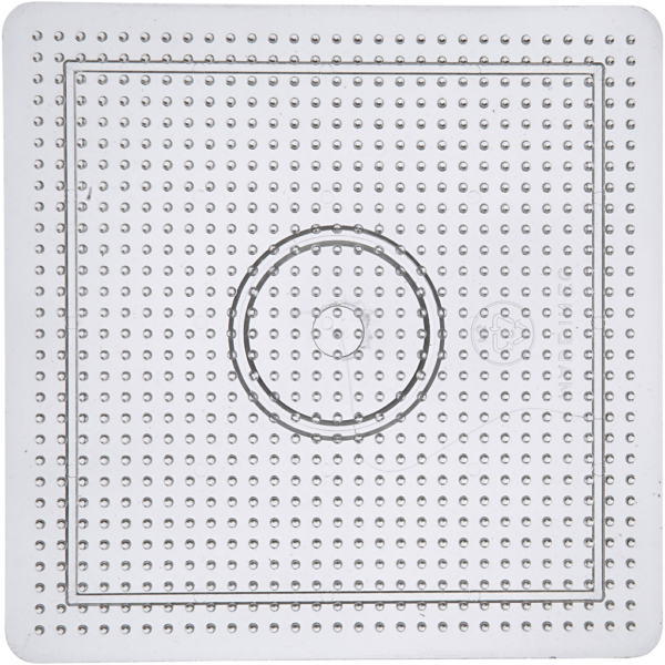 Steckplatte, Größe 14,5x14,5 cm, Transparent, 1 Stk – Bild 3