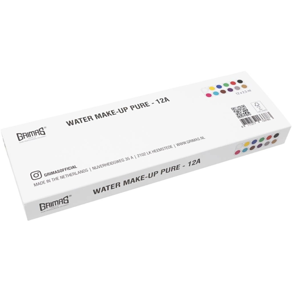 Grimas Gesichtsschminke auf Farbpalette, Sortierte Farben, 12x2,5 ml/ 1 Stk – Bild 5