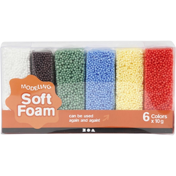 Soft Foam, Standard-Farben, 6x10 g/ 1 Pck – Bild 3