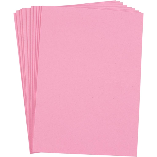 EVA-Schaumstoff, A4, 210x297 mm, Dicke 2 mm, Rosa, 10 Bl./ 1 Pck
