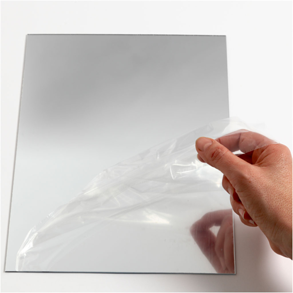 Spiegelfolie aus Plastik, 29,5x21 cm, Dicke 1,1 mm, 1 Bl. – Bild 4