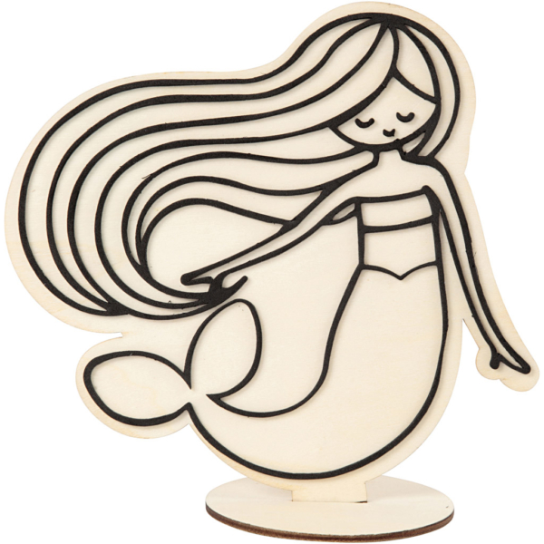 Deko-Figur, Meerjungfrau, H 18 cm, 1 Stk – Bild 3