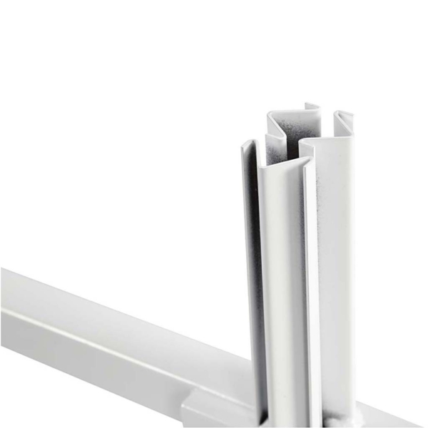 Rahmen-Endstück, H 280 mm, T 50 cm, B 815 mm, Weiß, 1 Stk – Bild 2
