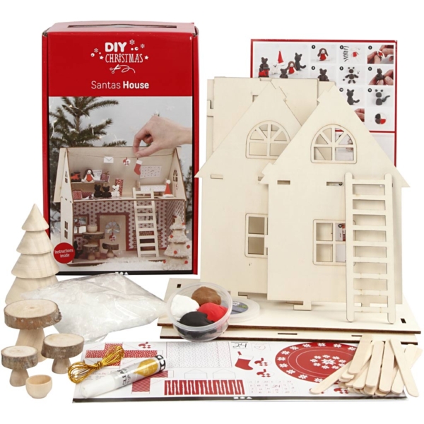 Materialset Weihnachtsmann-Haus, 1 Set – Bild 5