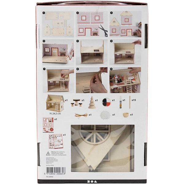 Materialset Weihnachtsmann-Haus, 1 Set – Bild 3