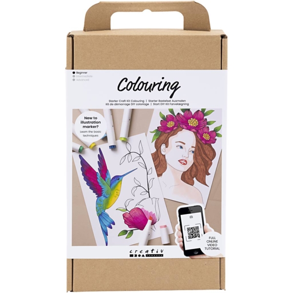 Starter Kreativ Set Ausmalen, Zeichenmarker, 1 Pck – Bild 2