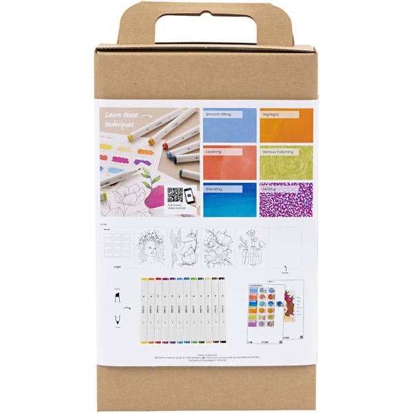 Starter Kreativ Set Ausmalen, Zeichenmarker, 1 Pck – Bild 3