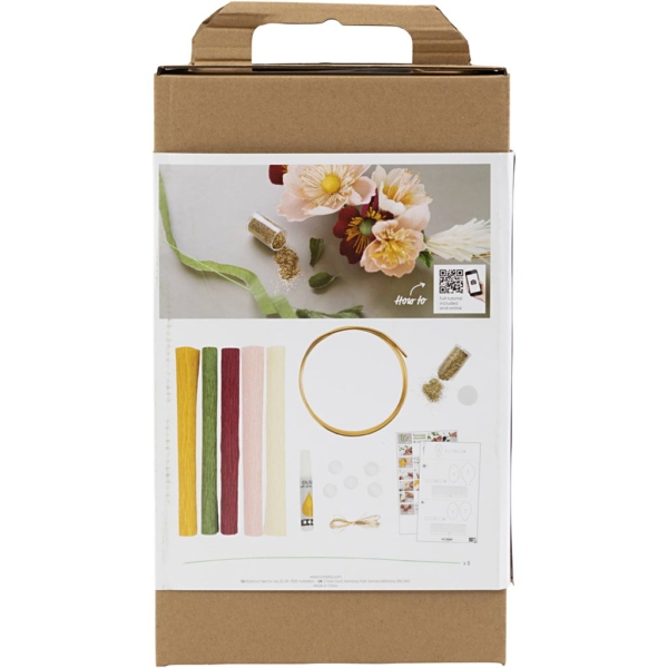 Kreativ Set Krepppapier, Strohkranz, Kreppanteil: 180%, 105 g, 1 Pck – Bild 3