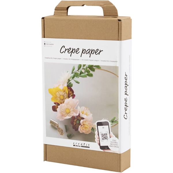 Kreativ Set Krepppapier, Strohkranz, Kreppanteil: 180%, 105 g, 1 Pck – Bild 4