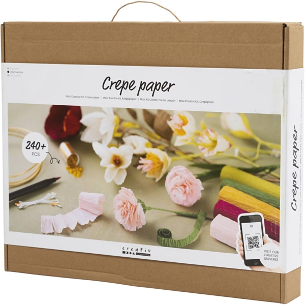 Maxi Kreativ Set Krepppapier, Blumen, Kreppanteil: 180%, 105 g, 1 Pck – Bild 4