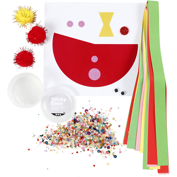 Mini Kreativ Set, Clown aus einer Papprolle, 1 Pck – Bild 4