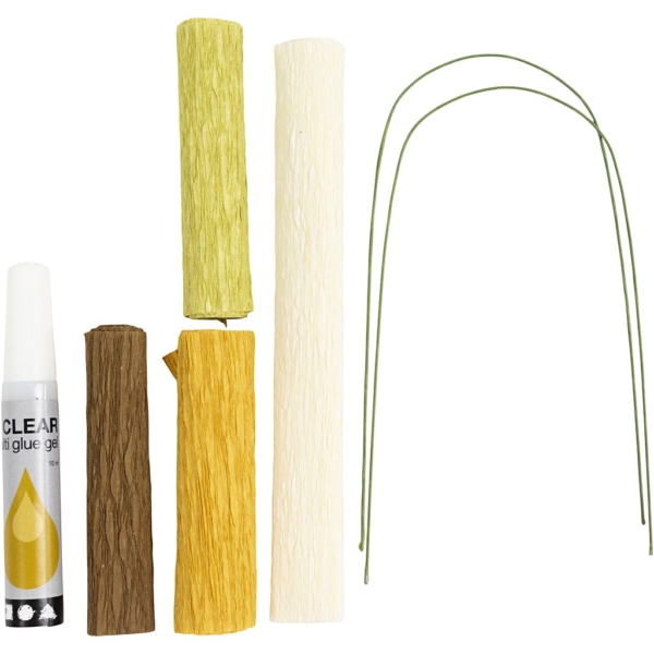 Mini Kreativ Set Krepppapier, Magnolienzweig, Kreppanteil: 180%, 105 g, 1 Pck – Bild 3