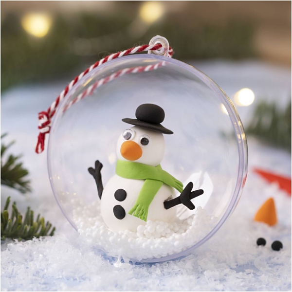 Mini Kreativ Set Modellieren, Schneemann, 1 Pck – Bild 2