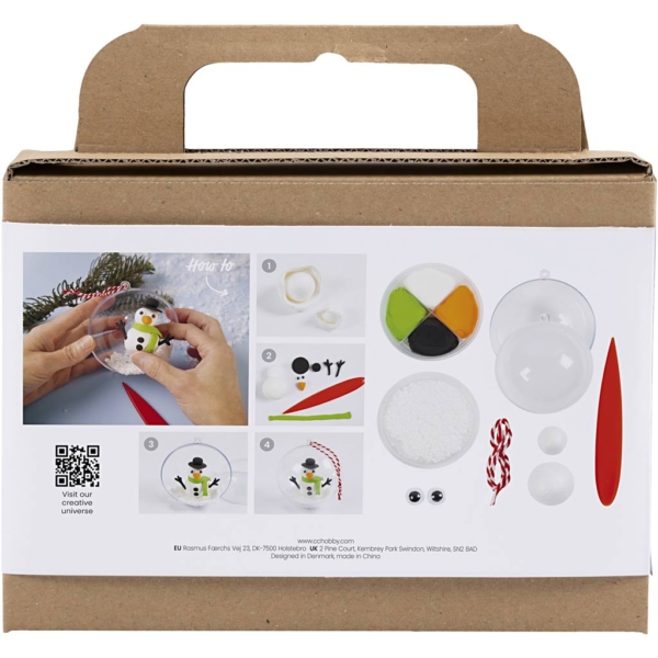 Mini Kreativ Set Modellieren, Schneemann, 1 Pck – Bild 3