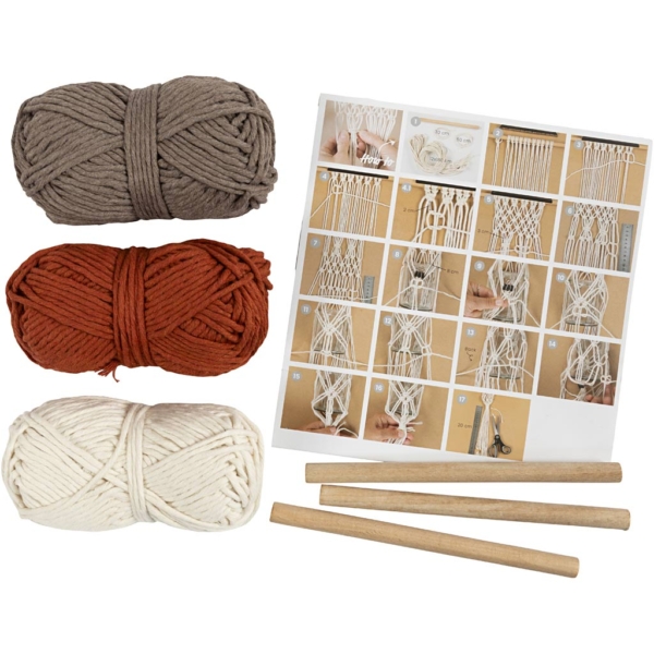 Kreativ Set Macramé, Blumenaufhänger, 1 Pck – Bild 4