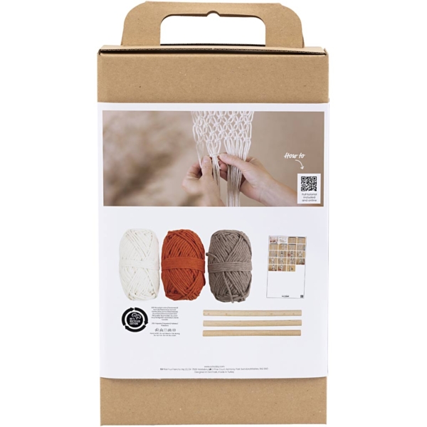 Kreativ Set Macramé, Blumenaufhänger, 1 Pck – Bild 2
