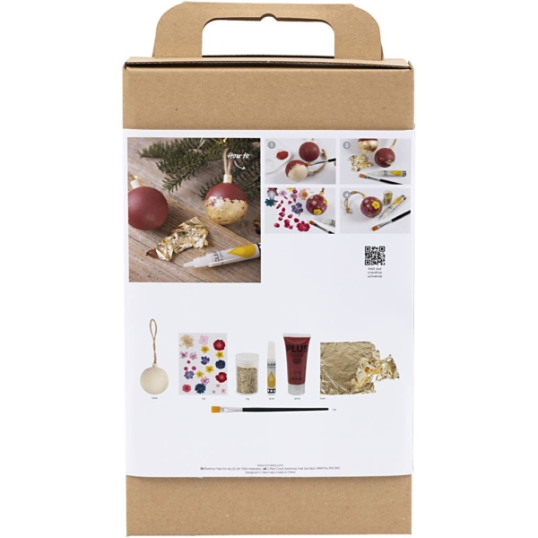 Kreativ Set Découpage, Gepresste Blumen, Weihnachtsrot, 1 Pck – Bild 2