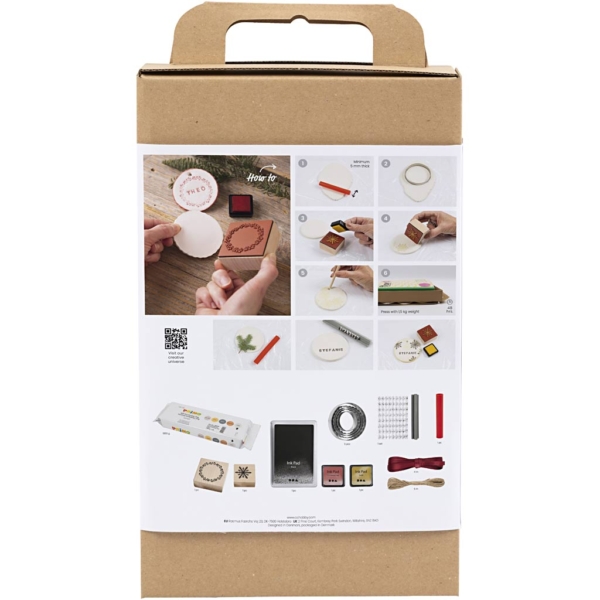 Kreativ Set Weihnachtsschmuck, Ton, lufttrocknend, 1 Pck – Bild 2