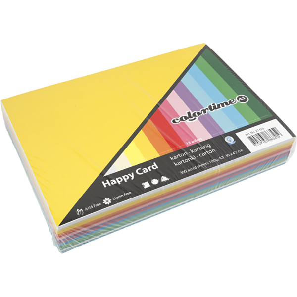 Frühlingskarton, A3, 297x420 mm, 180 g, Sortierte Farben, 300 Bl. sort./ 1 Pck – Bild 2