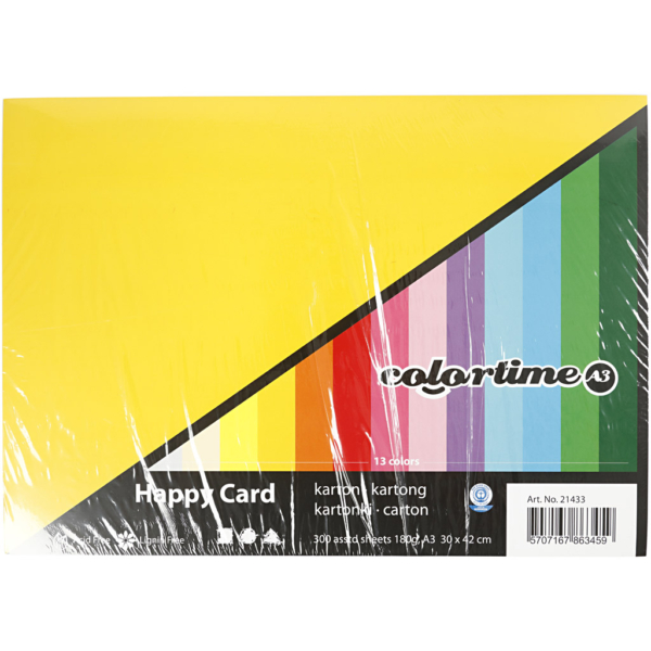 Frühlingskarton, A3, 297x420 mm, 180 g, Sortierte Farben, 300 Bl. sort./ 1 Pck – Bild 3