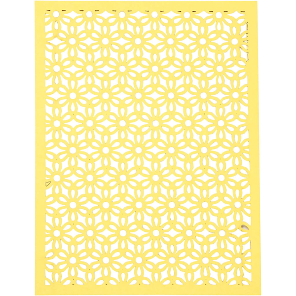 Block aus Karton mit Spitzen-Muster, A6, 104x146 mm, 200 g, Grün, Hellgrün, Gelb, Hellgelb, 24 Stk/ 1 Pck – Bild 7
