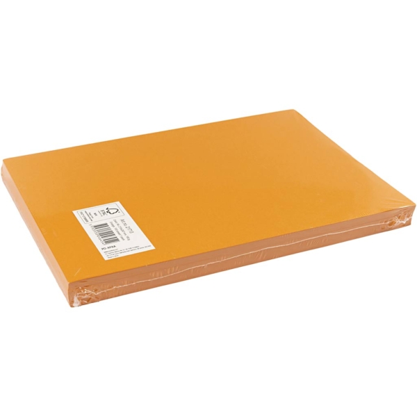 Karton, farbig, A4, 210x297 mm, 180 g, Orange, 100 Bl./ 1 Pck – Bild 3