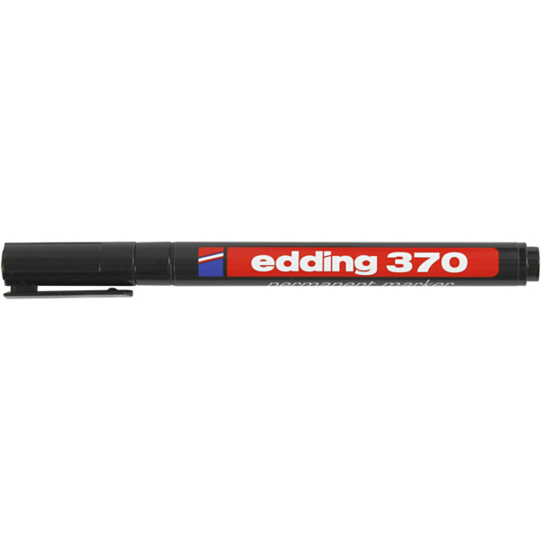 Edding 370 Marker, Strichstärke 1 mm, Schwarz, 1 Stk – Bild 2