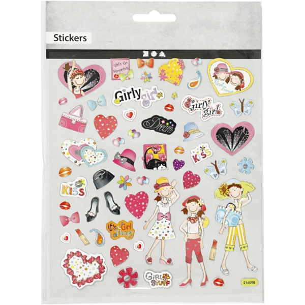 Sticker, Mädchen, 15x16,5 cm, 1 Bl. – Bild 2