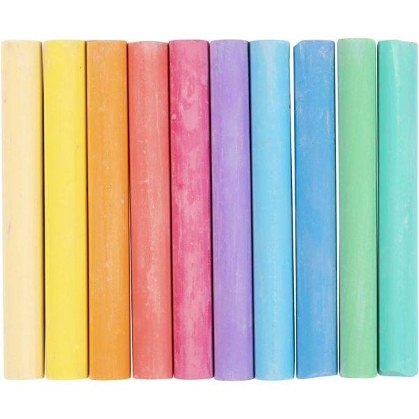Tafelkreide, L 8 cm, D 10 mm, 10x10 Stk/ 1 Pck – Bild 2