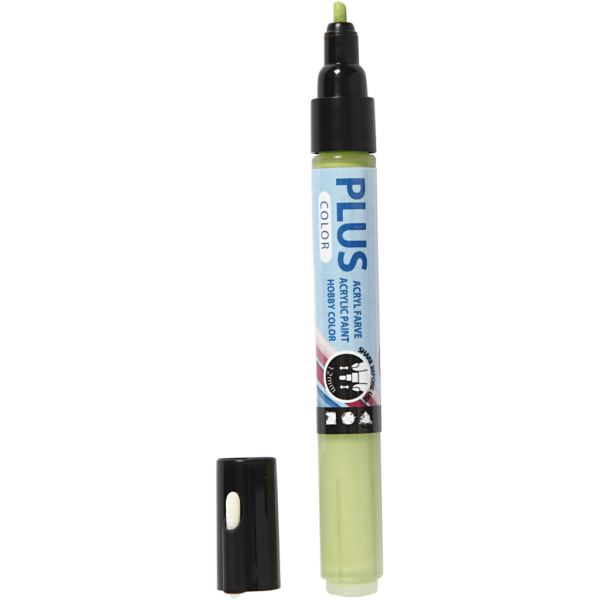 Plus Color Marker, L 14,5 cm, Strichstärke 1-2 mm, Laubgrün, 1 Stk, 5,5 ml