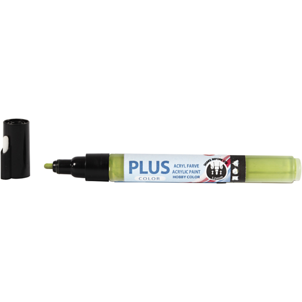 Plus Color Marker, L 14,5 cm, Strichstärke 1-2 mm, Laubgrün, 1 Stk, 5,5 ml – Bild 3