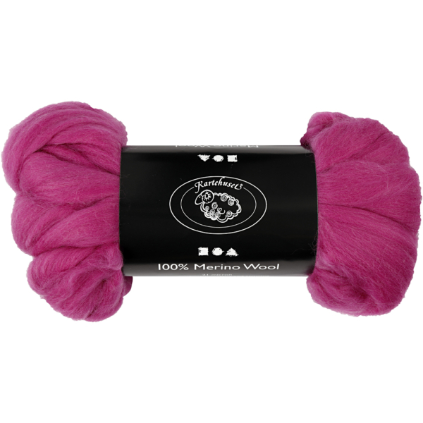 Wolle, Dicke 21 my, Rotviolett, 100 g/ 1 Pck
