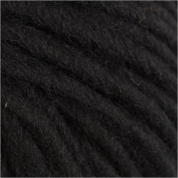 Wolle, L 50 m, Schwarz, 50 g/ 1 Knäuel – Bild 2