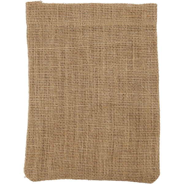 Stoffbeutel, Größe 15x20 cm, 275 g, Braun, 4 Stk/ 1 Pck