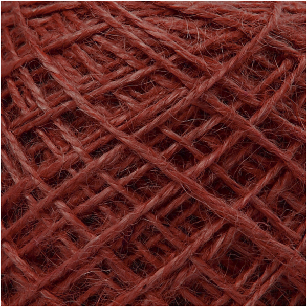 Natur-Hanfkordel, Dicke 1-2 mm, Rot, 150 m/ 1 Rolle – Bild 2