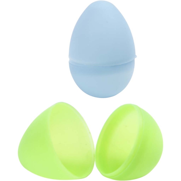 Eier, H 4,5 cm, D 3 cm, Pastellfarben, 24 Stk/ 1 Pck – Bild 2
