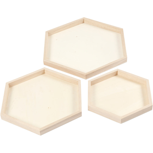 Tablett-Set, D 21+26+31 cm, 3 Stk/ 1 Set – Bild 3