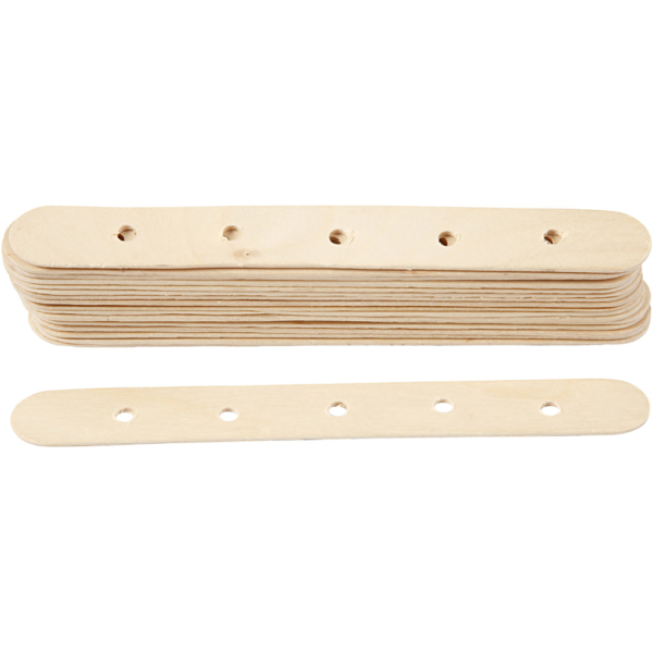 Baustäbe, L 15 cm, B 1,8 cm, Lochgröße 4 mm, 20 Stk/ 1 Pck – Bild 2