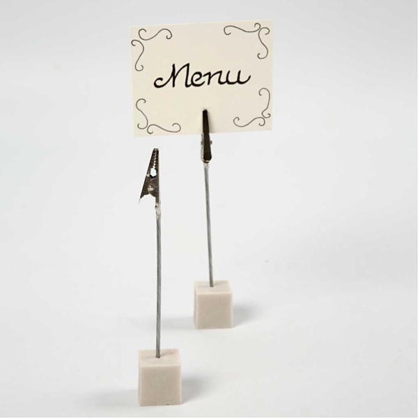 Krokodilklemme mit Sockel, H 15 cm, Größe 2x2x2 cm, 5 Stk/ 1 Pck – Bild 2