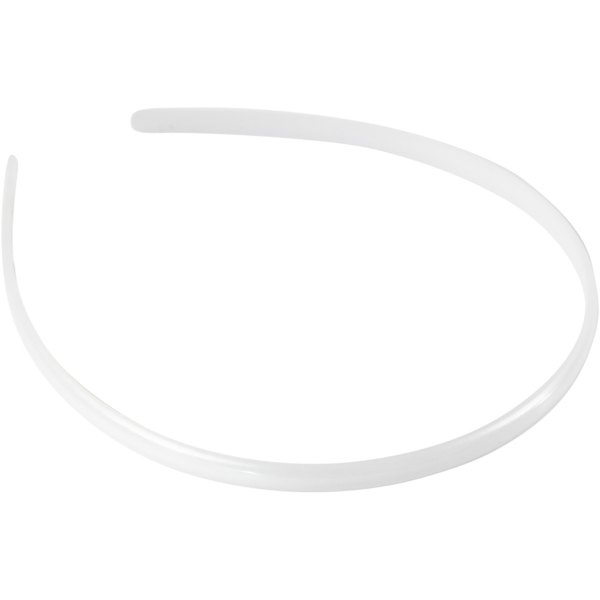 Haarreifen, B 8 mm, Weiß, 5 Stk/ 1 Pck – Bild 6