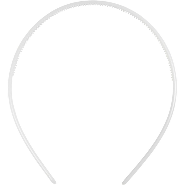 Haarreifen, B 8 mm, Weiß, 20 Stk/ 1 Pck – Bild 4