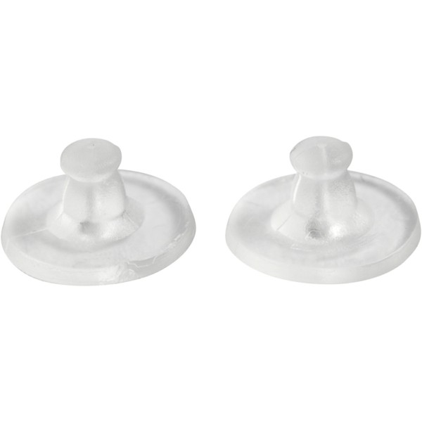Ohrring-Fixierung, D 10 mm, Transparent, 10 Paar/ 1 Pck – Bild 3