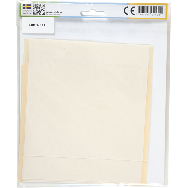 Klebe-Blätter, Größe 15x15 cm, Transparent, Transparent, 8 Bl./ 1 Pck – Bild 2