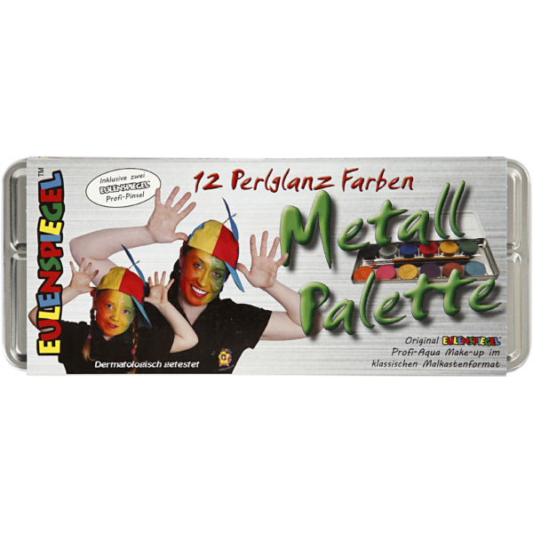 Eulenspiegel Gesichtsschminke, Perlmuttfarben, 12 Farbe/ 1 Set – Bild 3