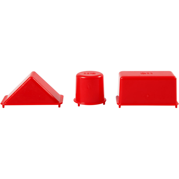 Sandförmchen, Geometrische Formen, Größe 3,5-9,5 cm, 12 Stk/ 1 Pck – Bild 4